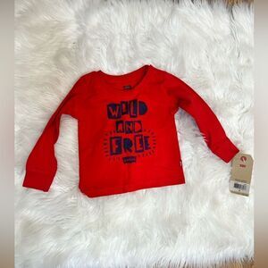 Levi’s “Wild and Free” long sleeve infant shirt